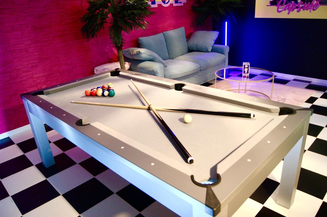 Capsule Miami Vice - Jacuzzi - Billard - Ecran Cinema & Netflix - Ping-Pong - Nintendo & Jeux- Liévin Eksteriør billede